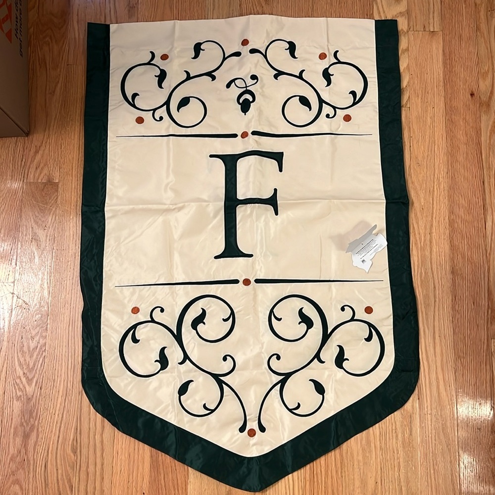 NWT Two-sided “F” flag